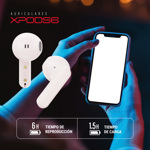 Auriculares Inalambricos In-ear Xpods 6  X-view Rosa 6 hrs