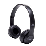 Auricular Suono P47 - Celular Manos Libres Vincha Inalambrico Retractil Color Negro