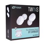 AURICULAR WIRELESS C/MIC INEAR NOGA NG-BTWINS 33 TWS BLUETOOTH TOUCH CONTROL BLANCO