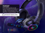 Auriculares Gamer Onikuma K9 con Luz Rgb LED y Micrófono