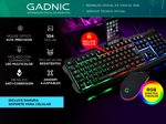 Kit Gamer Teclado Mouse RGB USB + Auriculares Gamer LED Con Micrófono