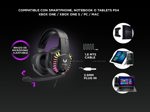 Kit Gamer Teclado Mouse RGB USB + Auriculares Gamer LED Con Micrófono