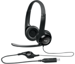 AURICULAR C/MIC VINCHA LOGITECH H390 COMFORT CLEARCHAT USB