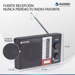 Radio Portatil Am Fm Usb Micro Entrada Auriculares