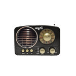 Radio negra AM/FM vintage con MP3/BT,AUX NISUTA - NSRV14