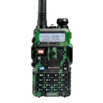 Handy Baofeng UV-5R 8w Camuflado Bi-Banda Hasta 12km + 2 Baterías y Manos Libres