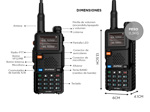 Handy Baofeng UV-5RH 10w 999 Canales USB C