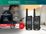 Kit x 4 Handy Gadnic WK5200 Kit 2 Unidades 22CH UHF Display USB C + Manos Libres