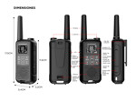 Kit x 4 Handy Gadnic WK5200 Kit 2 Unidades 22CH UHF Display USB C + Manos Libres