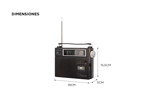 Radio Portátil Dual 4 Bandas Winco W2004 AM FM