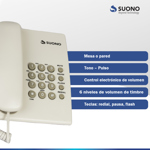 Teléfono  Fijo Suono Blanco