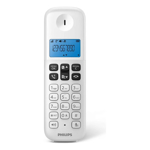 Teléfono inalambrico blanco PHILIPS D1311W/77