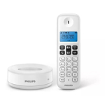 Teléfono inalambrico blanco PHILIPS D1311W/77