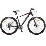 Bicicleta Mtb Overtech Mountain Bike Q6 R29 Aluminio 21v Freno A Disco Talle S Negro-Rojo-Blanco