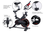 Bicicleta Spinning Gadnic Spin5000 Indoor 18KG
