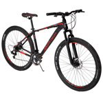 Bicicleta Mtb Overtech FORTIS R29 Aluminio Full Shimano Fr Disco Pp Color Negro/rojo/rojo