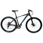 Bicicleta Mtb Overtech FORTIS R29 Aluminio Full Shimano Fr Disco Pp Negro/Azul/Azul Tamaño Cuadro M