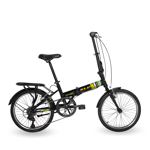 BICICLETA SLP URBANA R20 PLEGABLE ACERO F-10 NEGRO