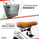 Bicicleta de Paseo R26 Randers Strada celeste BKE-136-C