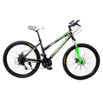 Bicicleta Mountain Bike Rodado 26 Lamborghini Negro Verde