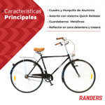 Bicicleta de Paseo Rodado 28 Randers Aluminio Vintage