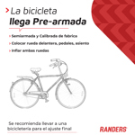 Bicicleta de Paseo Rodado 28 Randers Aluminio Vintage