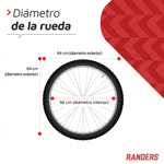 Bicicleta de Paseo Rodado 28 Randers Aluminio Vintage