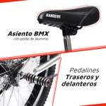 Bicicleta BMX Rodado 20  Cuadro Aluminio Cromado