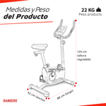 Bicicleta Fija Vertical Randes ARG-456 Magnetica