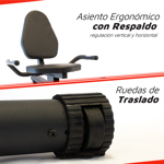 Bicicleta Fija Horizontal ARG-2534 Randers Mangetica Regulable