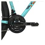 BICICLETA RODADO 29 TOPMEGA MTB SUNSHINE 21 VELOCIDADES FRENO DISCO TALLE S CELESTE/NARANJA