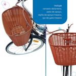 Bicicleta MIO Vintage Dama Con Cambios R26 Paseo 6v Shimano Negro MIO-Paseo-R26-N