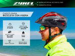Casco Bicicleta Zykel Con Visera Regulación Ventilaciones