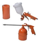 Compresor De Aire 50 Lts Lusqtoff + Kit 3 Piezas Lc-2550bk