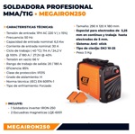 Soldadora Inverter Lusqtoff Iron 250 + Escuadras + Electrodos