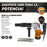 Martillo Demoledor Hexagonal 900 W 8,5 J Lusqtoff Lq-810