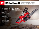 Motosierra Inalámbrica Einhell GE-LC 18 Li solo
