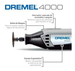 Minitorno Dremel Serie 4000 175w + 26 Acc Multiherramienta