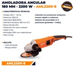 Amoladora Angular Lusqtoff 7 Pulgadas 180mm 2200W
