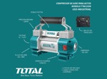 Compresor Aire Total Doble Piston / Cilindro 12v Metal Auto 4x4