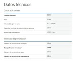 Taladro percutor eléctrico de 13mm Bosch Professional GSB 550 RE 550W azul 220V con caja de cartón