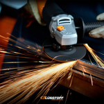 Amoladora Angular Lusqtoff Aml1400-9 Profesional Naranja