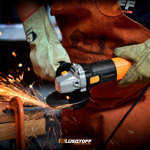 Amoladora Angular Lusqtoff Aml1400-9 Profesional Naranja