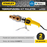 Termofusora Stanley 1500w 6 Boquillas Maletin Tijera Sxh1530