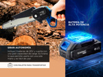 Mini Motosierra Electrica Gadnic Inalambrica + 2 Baterías