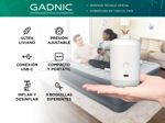 Inflador Portátil Eléctrico Gadnic AIRPUMP13 Ajustable USB