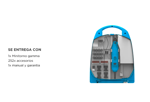 Minitorno Gamma 130w Kit 252 piezas Maletin Eje Flex 230v