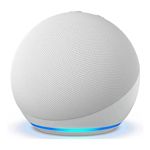 PARLANTE AMAZON ECHO DOT (5 GEN) ALEXA BLUETOOTH WIF WITH CLOCK GLACIER WHITE