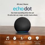 PARLANTE AMAZON ECHO DOT (5 GEN) ALEXA BLUETOOTH WIFI BLACK CHARCOAL