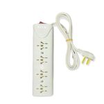 Zapatilla Electrica 4 Tomas Multinorma Con Cable 1.3 Mts